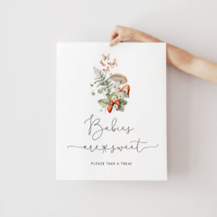 Chute champignons sauvages Baby are sweet Poster