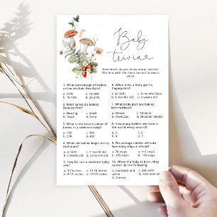 Chute champignons sauvages forêt bébé trivia jeu