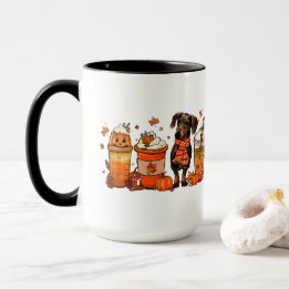 Chute Chien Mug Café, Dachsund Chien Mug, Chute Vi