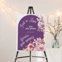 Chute d'amour automne baby shower fleuri bébé