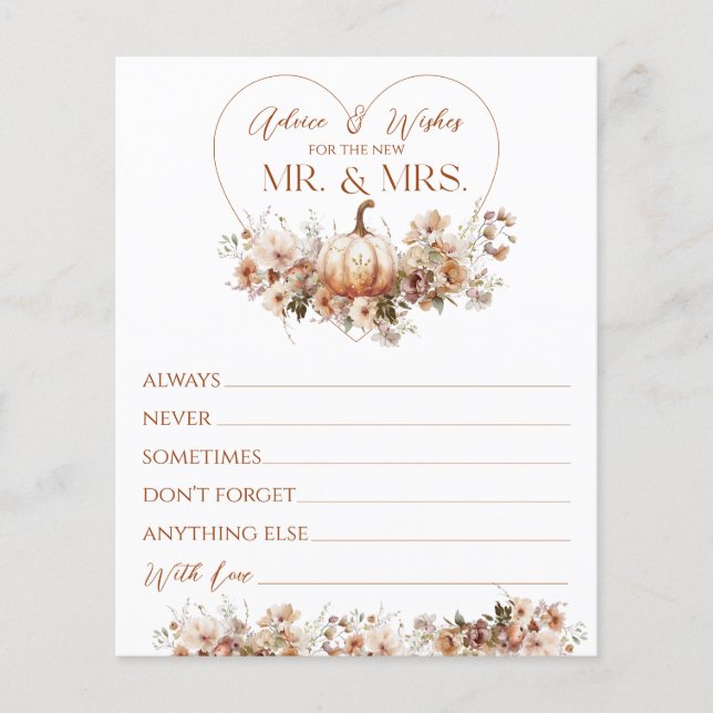 Chute d'amour Citrouille Fleur sauvage Fête des ma (Devant)