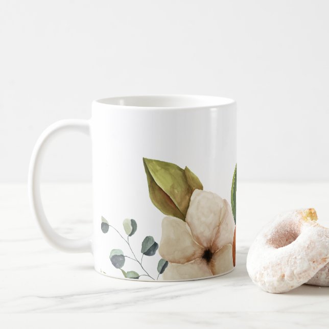 Chute de fruits floraux Café Mug (Avec donut)