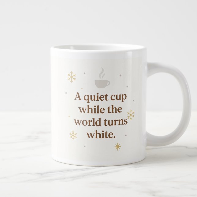 Chute de neige matinale | Une tasse tranquille | M (Droite)
