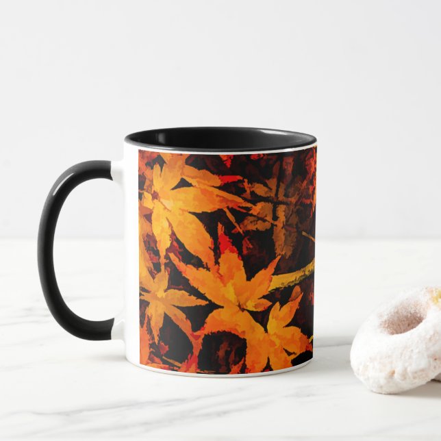 Chute d'flamme Mug d'érable japonais (Avec donut)