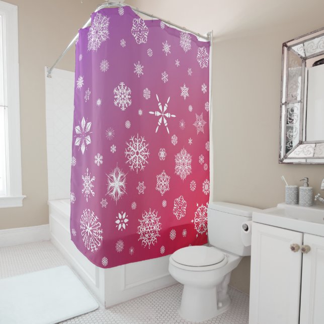 Chute du rideau de douche à neige (En situation)