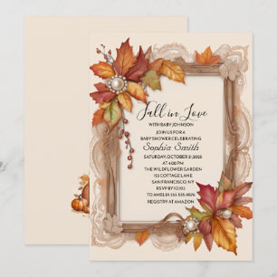 Chute en amour Baby shower Invitation