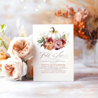 Chute en amour Invitation à la douche nuptiale