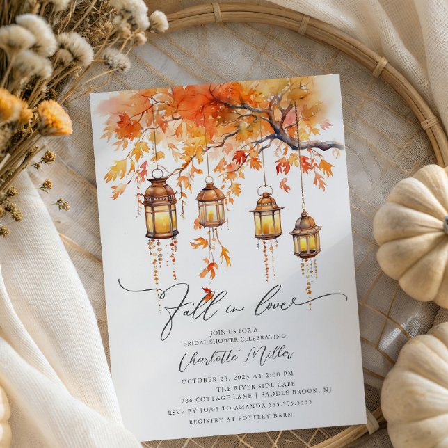 Chute En Amour Invitation À La Douche Nuptiale (Créateur téléchargé)