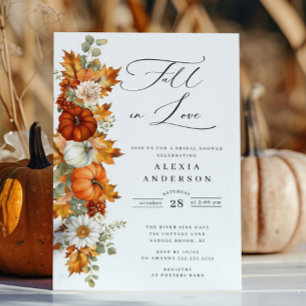 Chute En Amour Invitation À La Douche Nuptiale