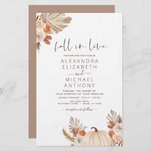 Chute en Amour Mariage Pampas Grass Terracotta