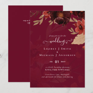 Chute Floral Suite Mariage Terracotta Bourgogne Ro