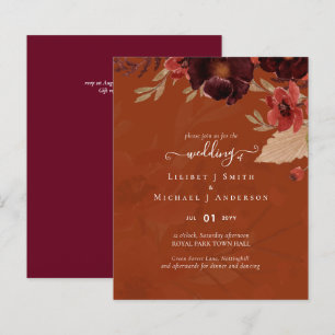 Chute Floral Suite Mariage Terracotta Bourgogne Ro