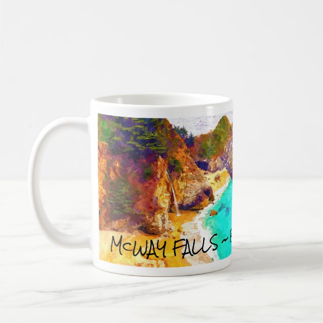 Chute McWAY ~ BIG SUR  CA Mug (Gauche)