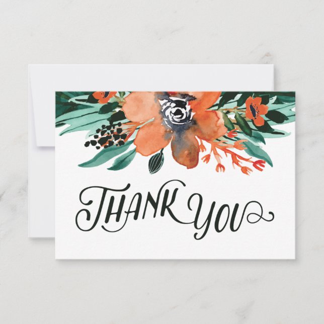 Chute Merci plat floral (Devant)