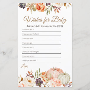 Chute Pêcher Citrouille Rustique Floral Wives for 