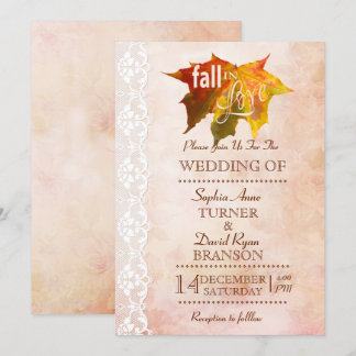 Chute romantique en amour Faire-part de mariage ro