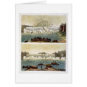 Chutes du Niagara, 1818 (gravure de couleur)