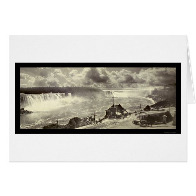 Chutes du Niagara, photo 1909 de NY (Devant horizontal)