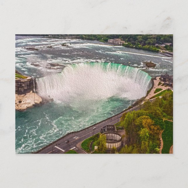 Chutes du Niagara sur la carte postale de toile (Devant)