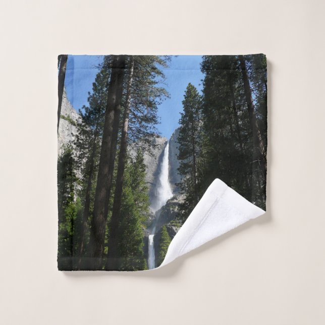 Chutes et bois de Yosemite (Gant de toilette)