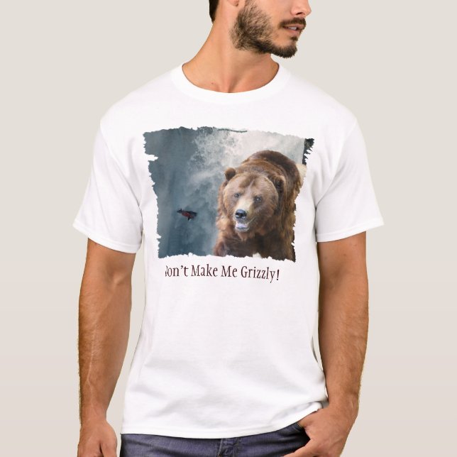 Chutes saumons et grizzli Ours Fantaisie T-shirt a (Devant)