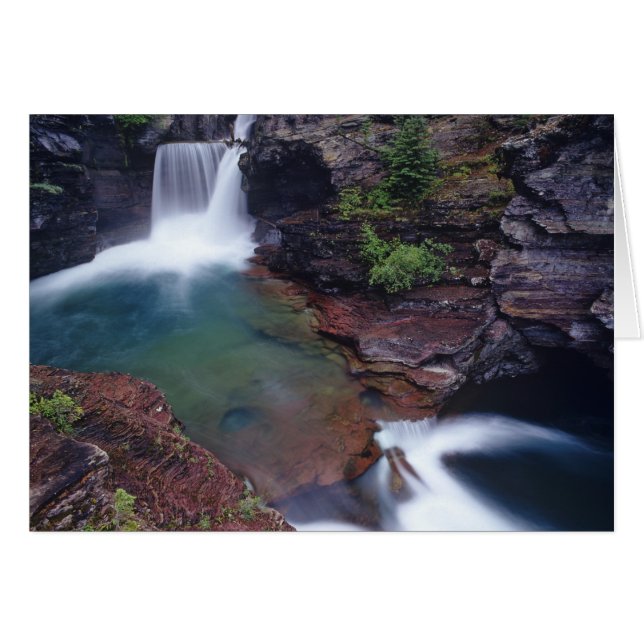 Chutes St Mary dans le parc national de Glacier da (Devant horizontal)