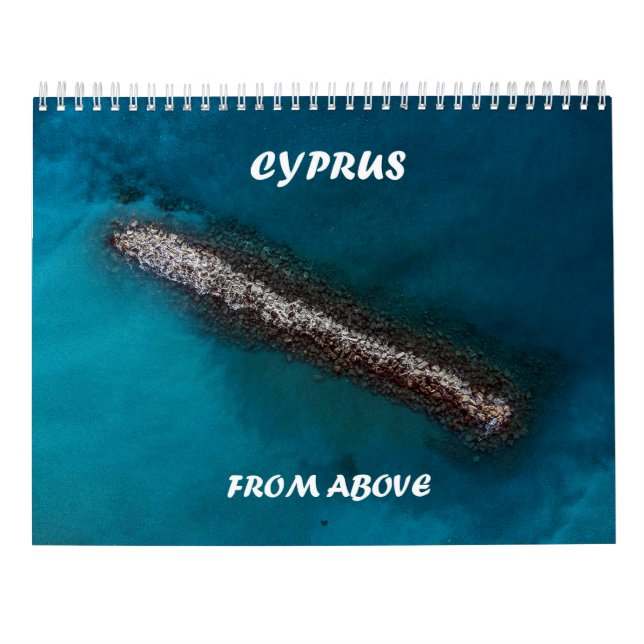 Chypre vue d'en haut calendrier (Dos)
