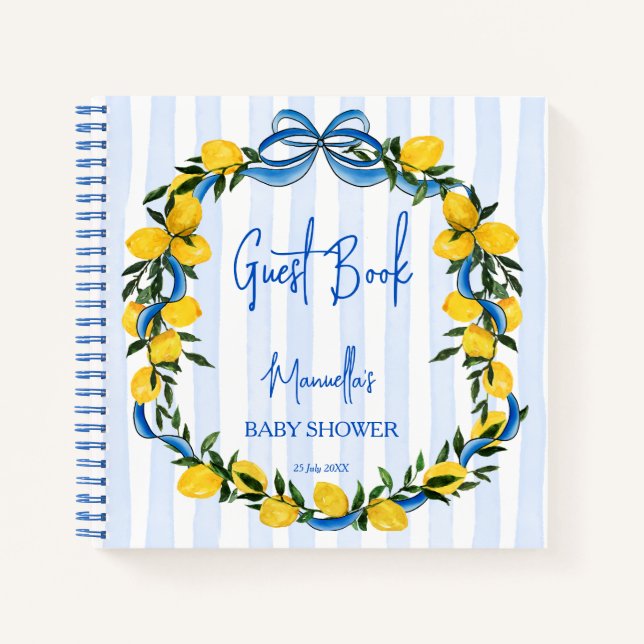 Ciao bambino citrons baby shower italien Livre d'o (Devant)