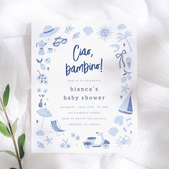 Ciao Bambino Fête de Naissance pour un Petit Garço (Créateur téléchargé)