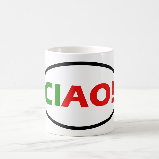 Ciao ovale ! Tasse (Centre)