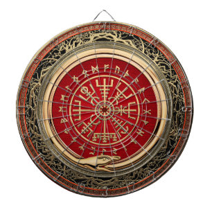 Cible De Fléchettes [200] Boussole runique magique d'or de Vegvisir -