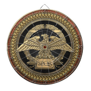 Cible De Fléchettes [200] Gold Roman Imperial Eagle on Gold Medallion