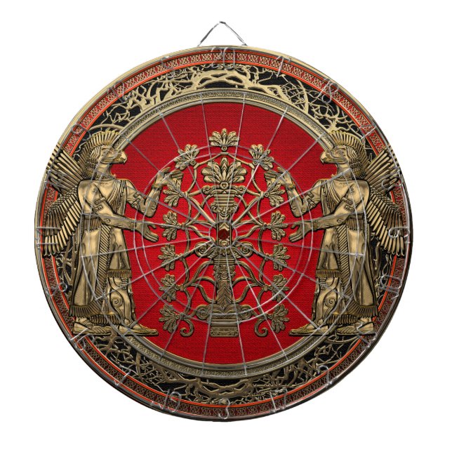 Cible De Fléchettes [200] Two Gold Ninurtas with Tree of Life (Devant)