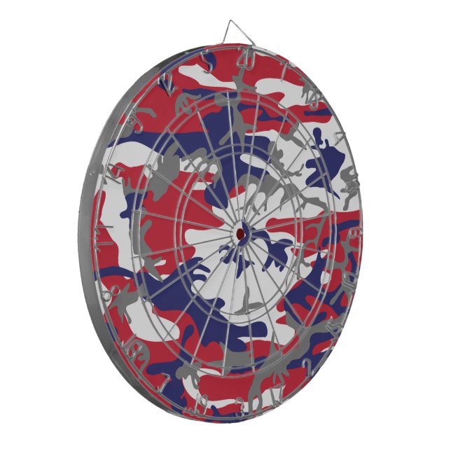 Cible De Fléchettes 4th of July, Independence day, Camouflage Gray (Devant gauche)