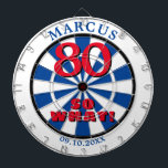 Cible De Fléchettes 80 donc ce Drôle Citation 80e Anniversaire Dartboa<br><div class="desc">80 donc ce Drôle Citation Typographie 80e Birthday Dartboard. Grand cadeau de 80ème anniversaire pour une femme ou un homme avec un sens de l'humour.  Vous pouvez modifier le nom,  la date et l'âge.</div>