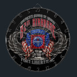 Cible De Fléchettes 82e Airborne<br><div class="desc">Montrez la fierté et le patriotisme militaires avec cette interprétation remarquablement particulière et très détaillée de l'insigne emblématique de la 82e division aéroportée. Disponible uniquement sur Zazzle !</div>