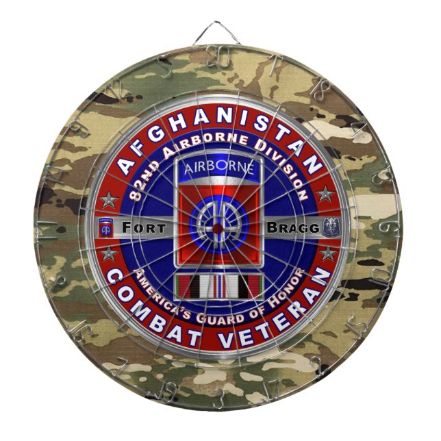 Cible De Fléchettes 82e division aérienne Vétéran afghan (Devant)