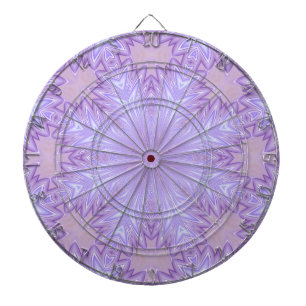 Cible De Fléchettes Abstrait de Noël de la soie Lilac