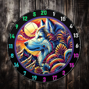 Cible De Fléchettes Accentuation murale des pics de Husky Nord