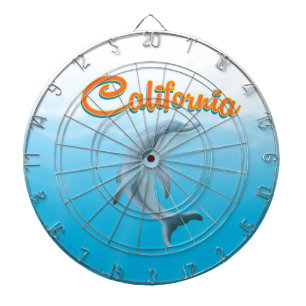 Cible De Fléchettes Affiche de voyage vintage en Californie