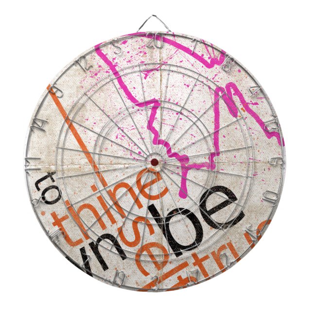 Cible De Fléchettes Affiche motivationnelle (Devant)