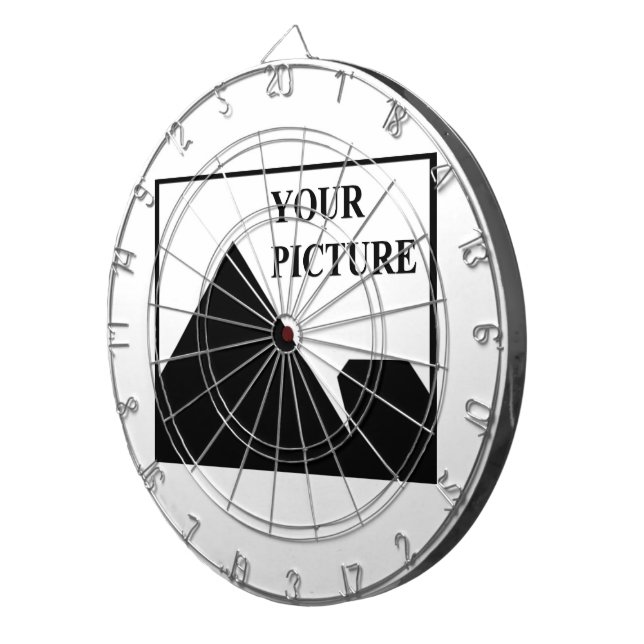 Cible De Fléchettes Ajouter une image personnalisée Nom de l'entrepris (Devant droit)