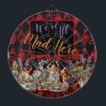 Cible De Fléchettes Alice au pays des merveilles Mad Cheshire Chat<br><div class="desc">Ce nouveau design coloré est basé sur des dessins classiques d'Alice au pays des merveilles,  datant des années 1800,  montrant la fête du thé fou avec Alice,  le Chapeau Mad,  le Cheshire Cat,  le Lapin Blanc ainsi qu'une variété de personnages. De Alice au pays des merveilles par Lewis Carroll.</div>