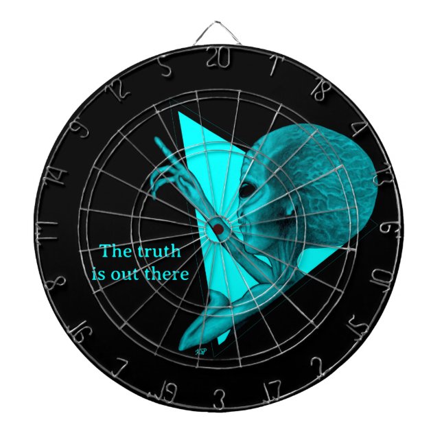 Cible De Fléchettes Alien gris, la vérité est là (Devant)