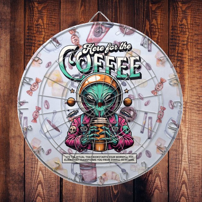 Cible De Fléchettes Alien ici pour le café (Créateur téléchargé)