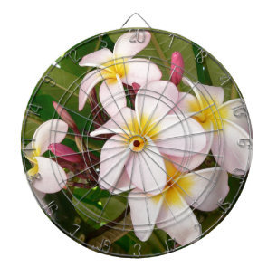 Cible De Fléchettes Aloha Frangipani Hawaii Blossoms Plumerias