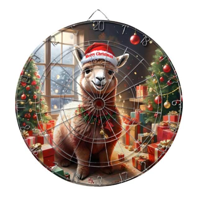 Cible De Fléchettes "Alpaca les Présents : Un Conte de Noël" (Devant)