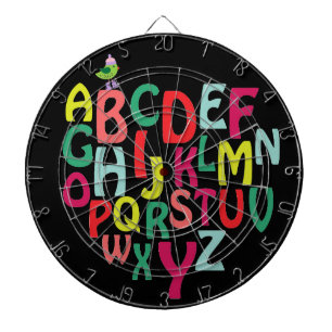Cible De Fléchettes Alphabet