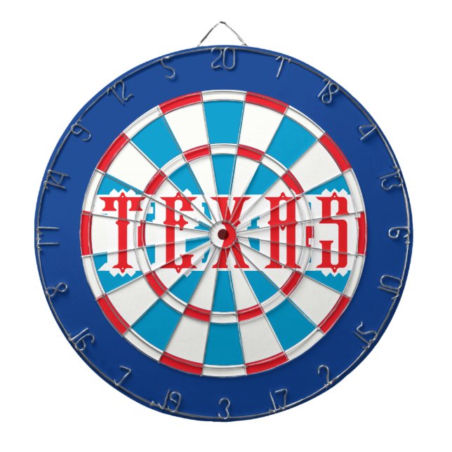 Cible De Fléchettes Américaine TEXAS patriotique (Devant)