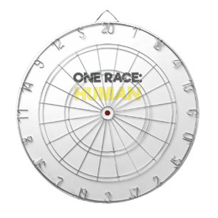 Cible De Fléchettes Anti-Racisme Une race humaine